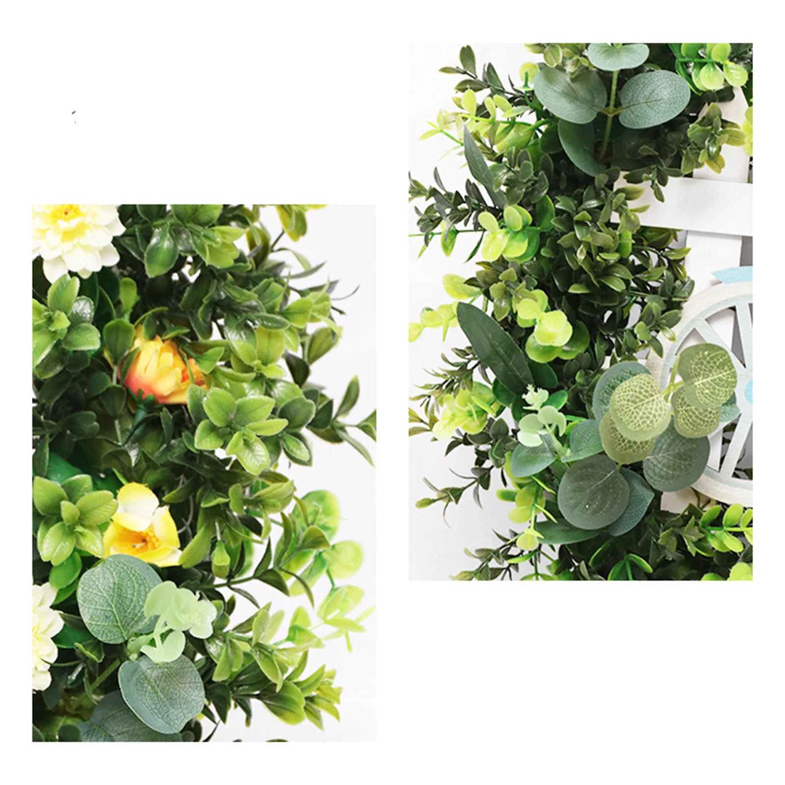 48cm Plant Simulation Garland Pastoral Style Leaf Wreath Hanging Decoration for Wall Door Wedding Window C1
48cm Plant Simulation Garland Pastoral Style Leaf Wreath Hanging Decoration for Wall Door Wedding Window C1