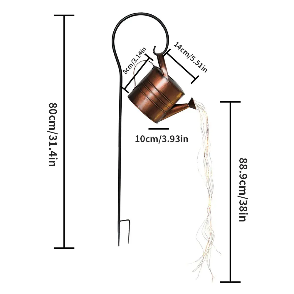 LED Watering Can Lamp Garden Star Shower Light Starry Fairy Night String Lights Romantic Decorative Art for Garden Patio Lawn
LED Watering Can Lamp Garden Star Shower Light Starry Fairy Night String Lights Romantic Decorative Art for Garden Patio Lawn