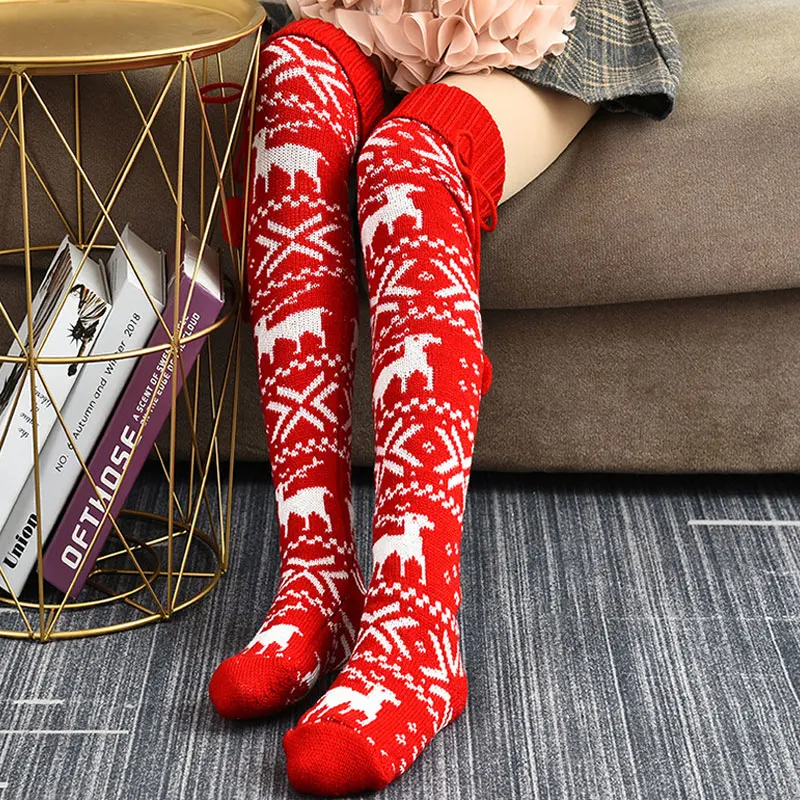 Новые рождественские женские длинные чулки, теплые носки до бедра для женщин, сексуальные гольфы для девочек, зимние вязаные длинные гольфы
Новые рождественские женские длинные чулки, теплые носки до бедра для женщин, сексуальные гольфы для девочек, зимние вязаные длинные гольфы