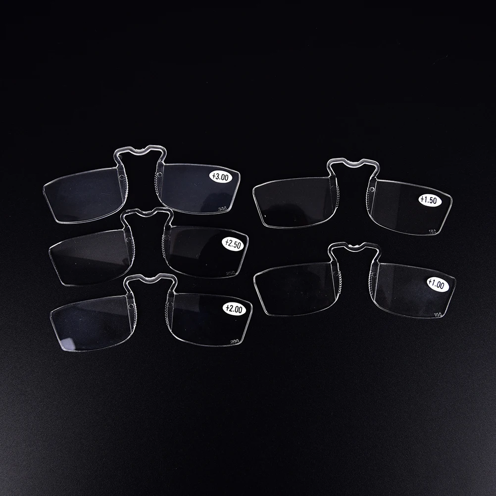 1Pc No Frame Clip On nose Reading Glasses +1 +1.5 +2 +2.5 Older Mirror Nose Clip Mini Small Eyeglasses
1Pc No Frame Clip On nose Reading Glasses +1 +1.5 +2 +2.5 Older Mirror Nose Clip Mini Small Eyeglasses