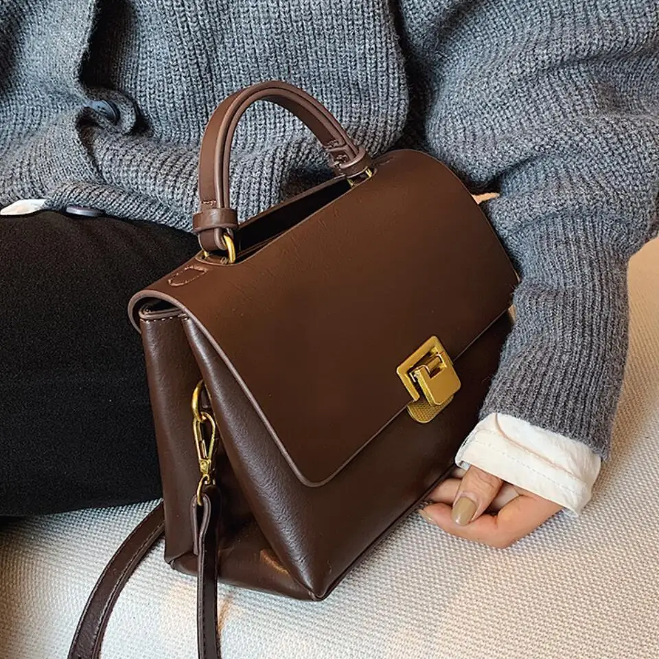 Vintage Pure color Tote bag 2021 Fashion New Quality PU Leather Women's Designer Handbag High capacity Shoulder Messenger Bag
Vintage Pure color Tote bag 2021 Fashion New Quality PU Leather Women's Designer Handbag High capacity Shoulder Messenger Bag