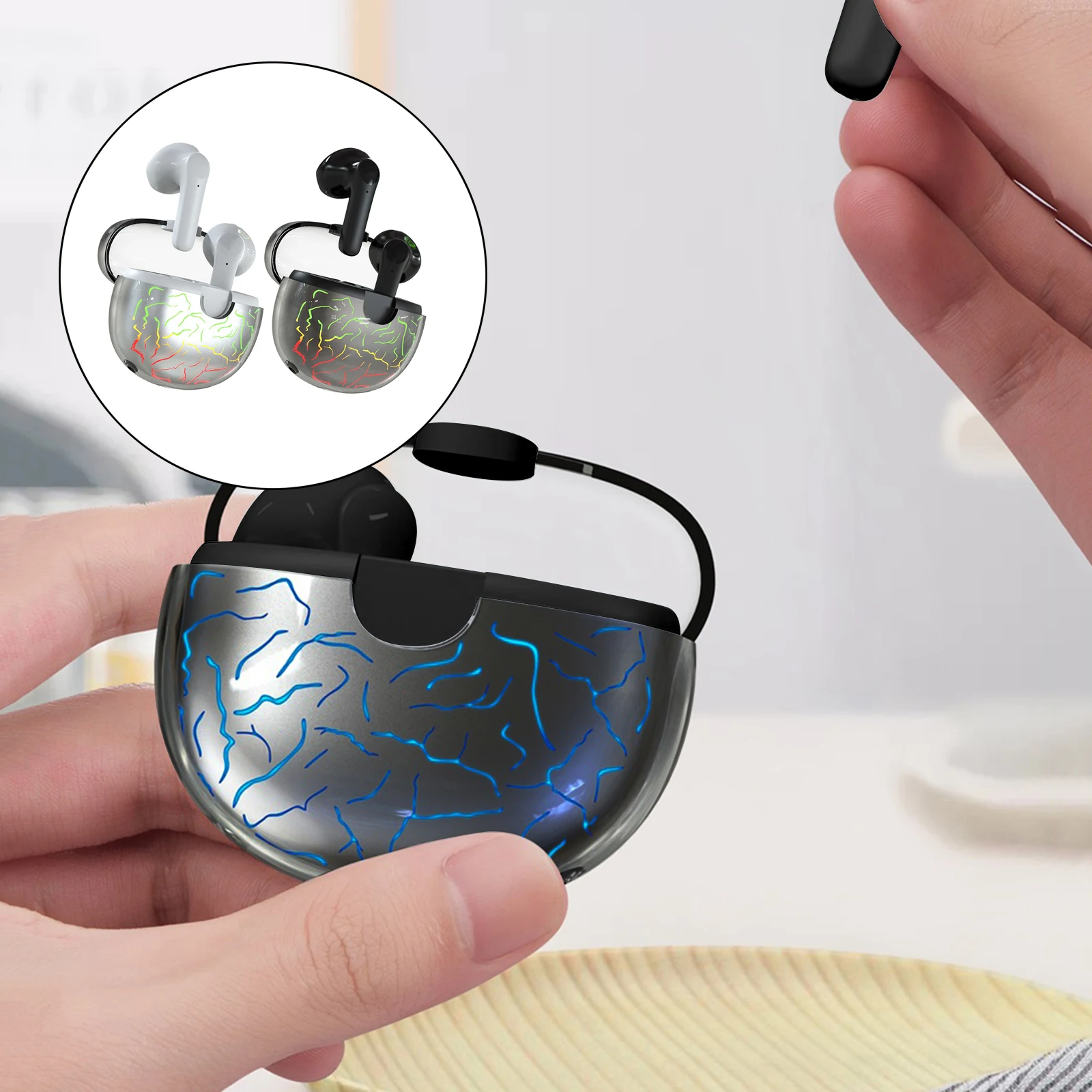 in Ear Earphones Touch Control Wireless Bluetooth LED Light 280mAh Gaming Headphones for iOS and Android Music Low-Latency
in Ear Earphones Touch Control Wireless Bluetooth LED Light 280mAh Gaming Headphones for iOS and Android Music Low-Latency