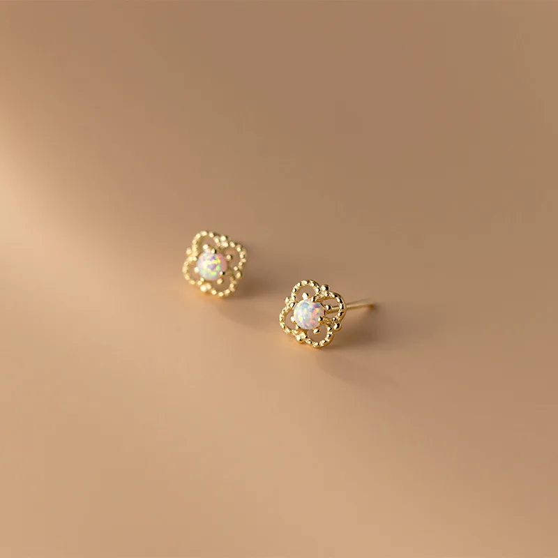 7mm Tinny Authentic 925 Sterling Silver Jewelry Opal into the Four disc floret Flower ear stud Earrings Piercing C-G8026
7mm Tinny Authentic 925 Sterling Silver Jewelry Opal into the Four disc floret Flower ear stud Earrings Piercing C-G8026
