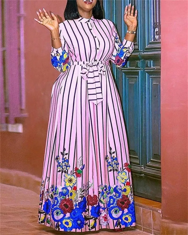 Женское платье с длинным рукавом, кружевная рубашка в полоску с цветочным принтом, яркое платье в африканском стиле, весна-осень
Женское платье с длинным рукавом, кружевная рубашка в полоску с цветочным принтом, яркое платье в африканском стиле, весна-осень