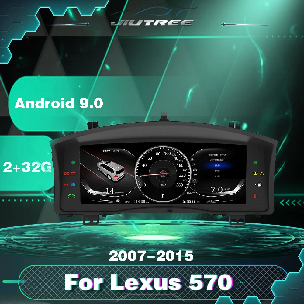Кластер Автомобильный цифровой на Android 9,0, 12,3 дюйма, для Lexus LX570 2007-2015
Кластер Автомобильный цифровой на Android 9,0, 12,3 дюйма, для Lexus LX570 2007-2015