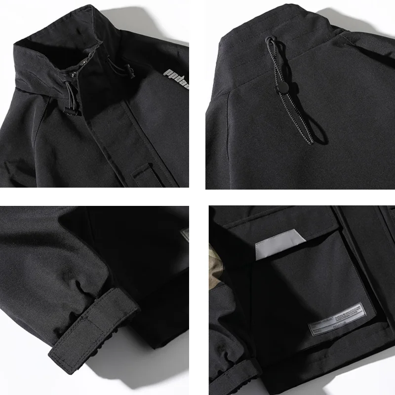 Spring Autumn Japanese Harajuku Tooling Camouflage Stitching Sleeve Zipper Jacket Coat Drop Shipping
Spring Autumn Japanese Harajuku Tooling Camouflage Stitching Sleeve Zipper Jacket Coat Drop Shipping