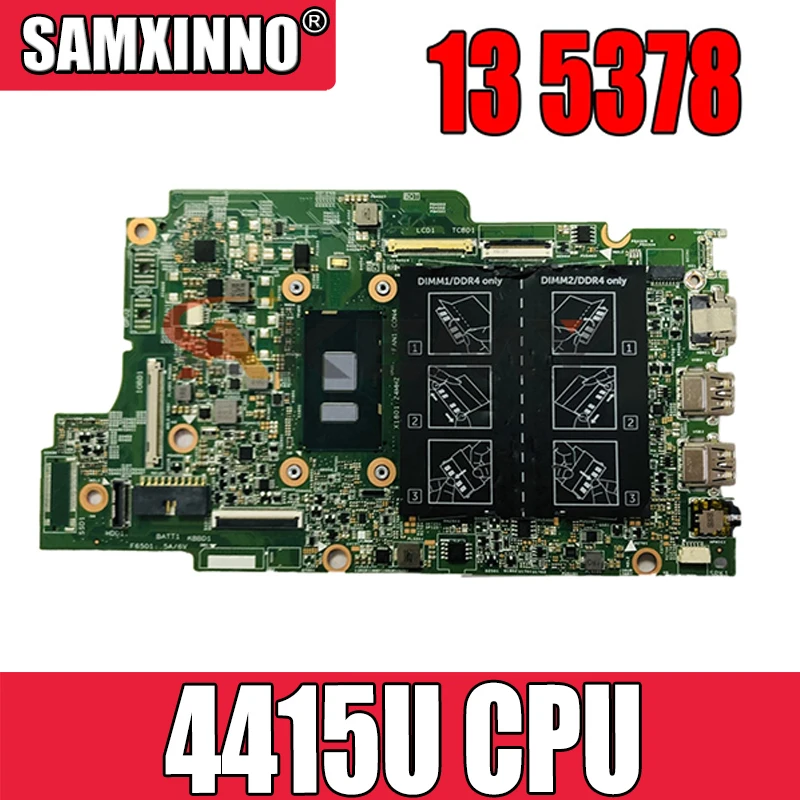 Материнская плата для ноутбука Dell Inspiron 13 5378 с 4415U/ЦПУ CN-0N7K0H 0N7K0H N7K0H 100% полностью протестирована
Материнская плата для ноутбука Dell Inspiron 13 5378 с 4415U/ЦПУ CN-0N7K0H 0N7K0H N7K0H 100% полностью протестирована