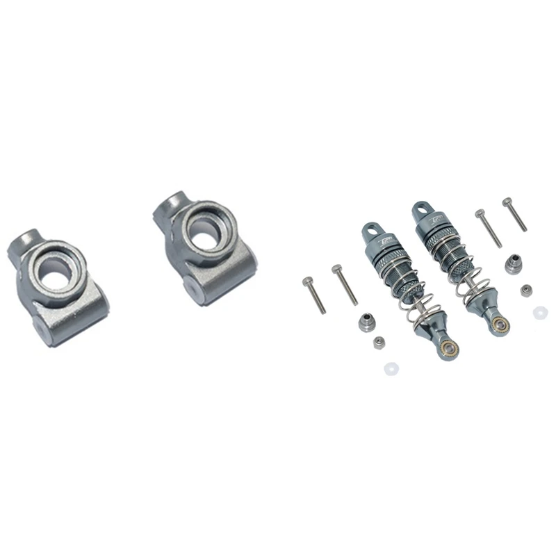 2 Set RC Car Part: 1 Set Metal Porous Position Rear Fixed Cup & 1 Set Metal Front Shock Absorbers Damper
2 Set RC Car Part: 1 Set Metal Porous Position Rear Fixed Cup & 1 Set Metal Front Shock Absorbers Damper