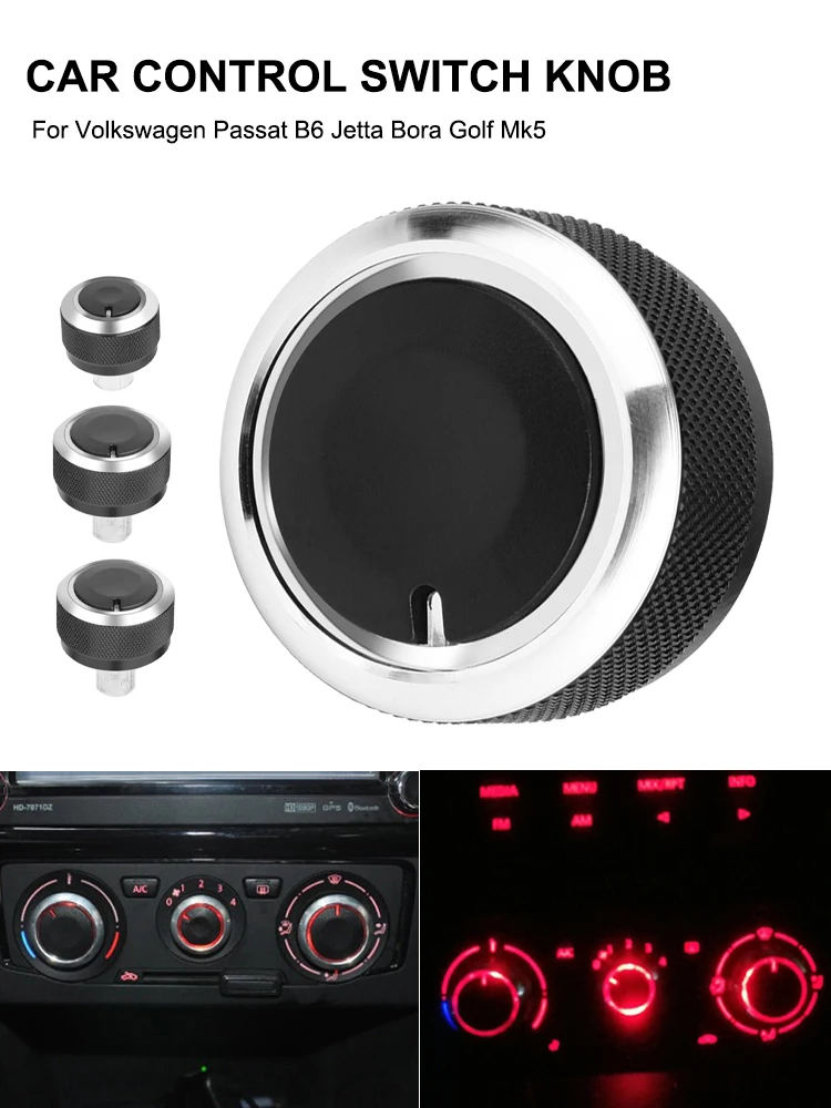 3PCS AC Heater Climate Control Knob Panel Switch Knobs Buttons Dials Ring For Volkswagen /VW Golf MK5 MK6 Caddy Passat New
3PCS AC Heater Climate Control Knob Panel Switch Knobs Buttons Dials Ring For Volkswagen /VW Golf MK5 MK6 Caddy Passat New