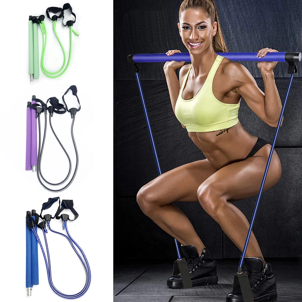 Adjustable Yoga Sports Body Building Squat Training Bar Removable Pilates Stick with Resistance Band Gym Fitness Equipment
Adjustable Yoga Sports Body Building Squat Training Bar Removable Pilates Stick with Resistance Band Gym Fitness Equipment