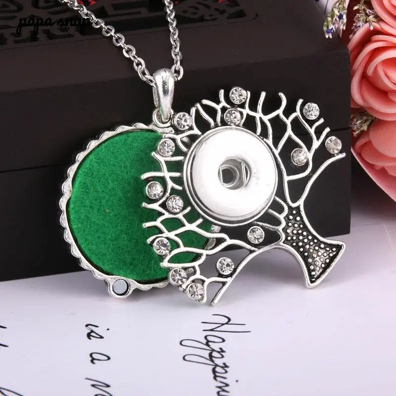 New Tree of Life Snap Jewelry Perfume Aromatherapy Lockets Aroma Diffuser Pendant Necklace Fit 20mm 18mm Snap Button Jewelry
New Tree of Life Snap Jewelry Perfume Aromatherapy Lockets Aroma Diffuser Pendant Necklace Fit 20mm 18mm Snap Button Jewelry