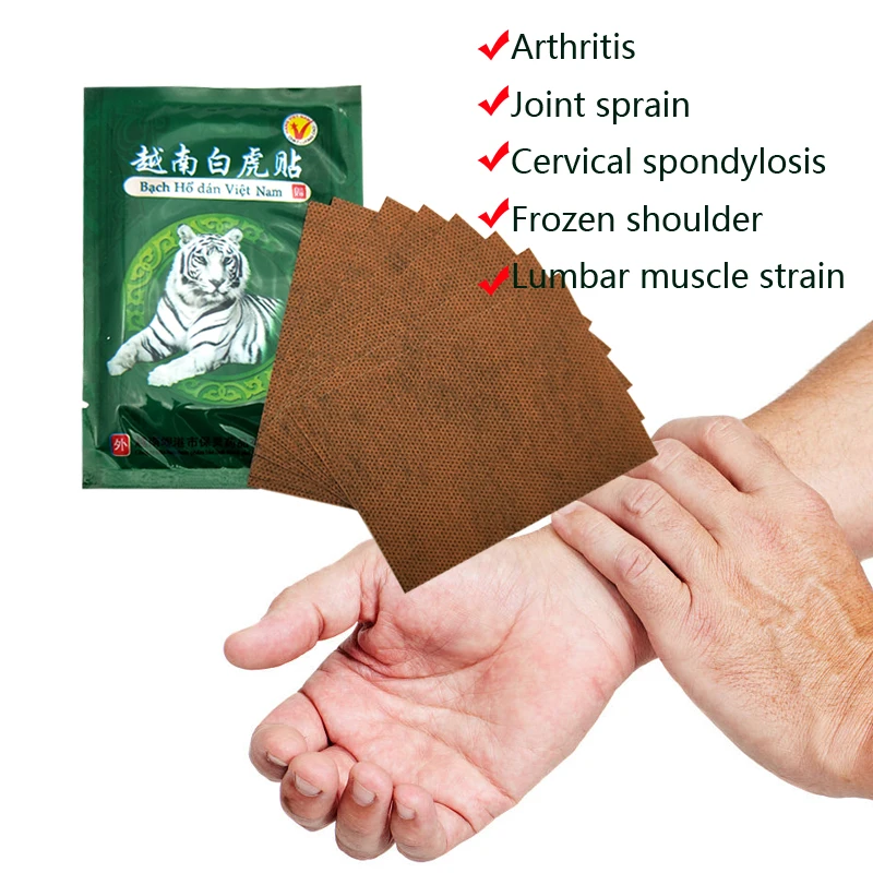 64PCS/8bags Vietnam White Tiger Balm Pain Patch Body Neck Massager Meridians Stress Relief Arthritis Tradition Medical Plaster
64PCS/8bags Vietnam White Tiger Balm Pain Patch Body Neck Massager Meridians Stress Relief Arthritis Tradition Medical Plaster