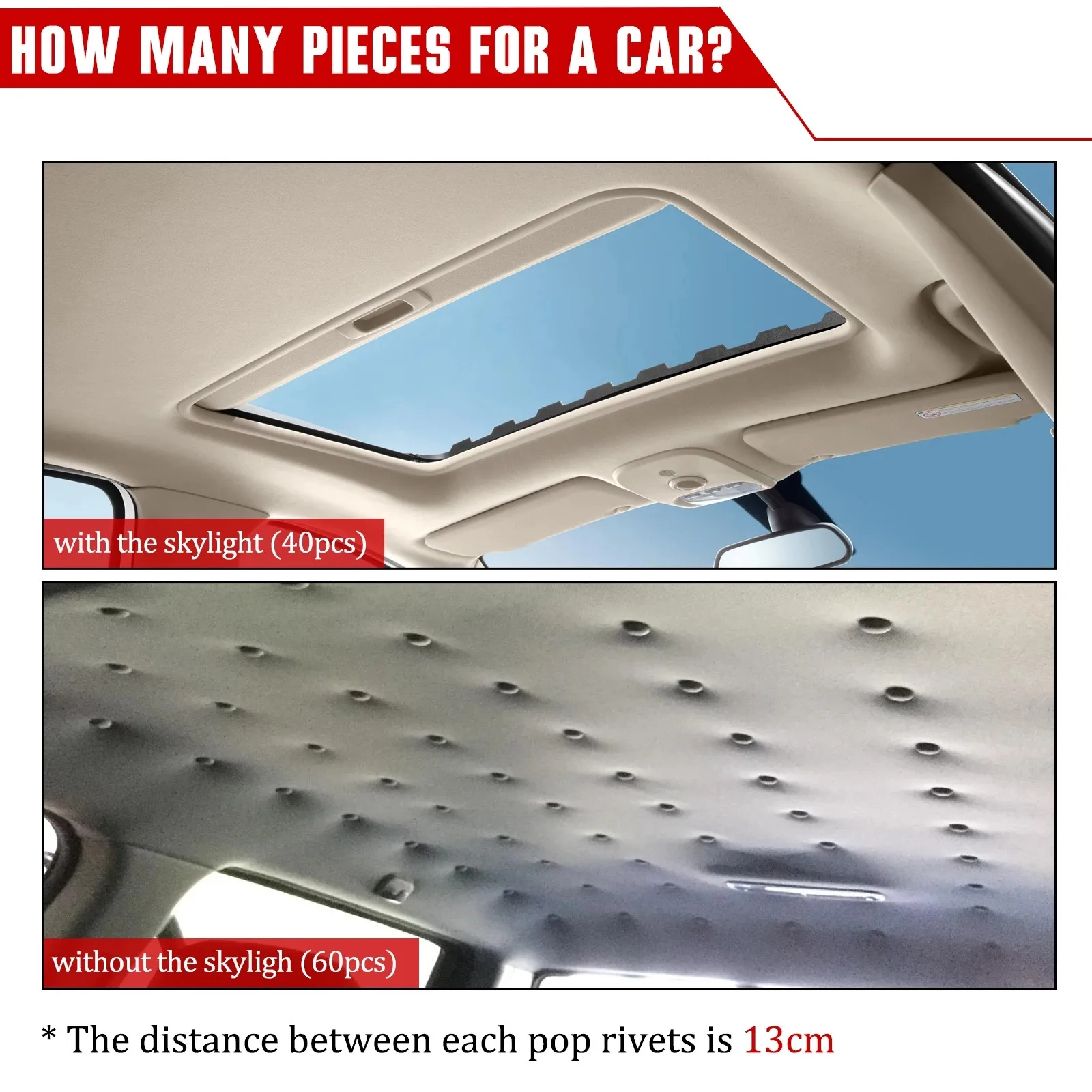 60 Pcs Car Roof Repair Rivets Sagging Headliner Fix Repair Pins Snap Rivet Cloth, Metal Gray Car Roof Buckles (Lncluding Accesso
60 Pcs Car Roof Repair Rivets Sagging Headliner Fix Repair Pins Snap Rivet Cloth, Metal Gray Car Roof Buckles (Lncluding Accesso