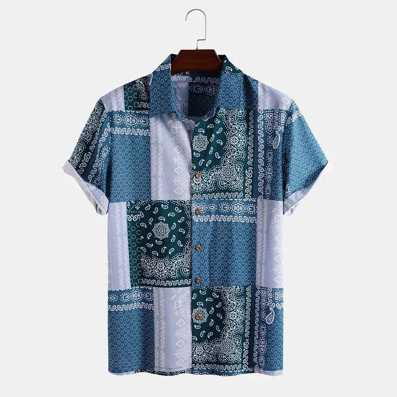 Camisas Para Hombre 2021 Новая Мужская модная повседневная рубашка с короткими рукавами и принтом
Camisas Para Hombre 2021 Новая Мужская модная повседневная рубашка с короткими рукавами и принтом