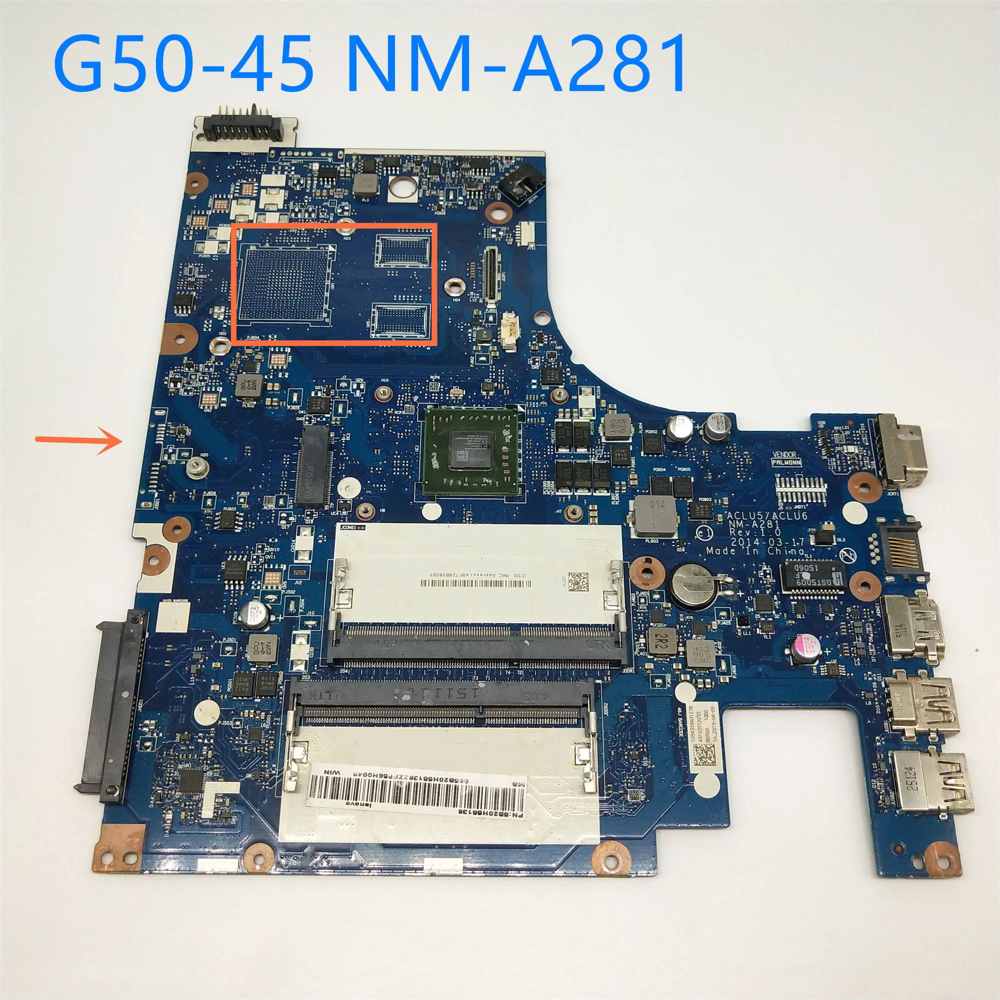 Новинка, материнская плата для ноутбука Lenovo G50-45, ACLU5/ACLU6, телефон с диагональю 100% дюйма
Новинка, материнская плата для ноутбука Lenovo G50-45, ACLU5/ACLU6, телефон с диагональю 100% дюйма