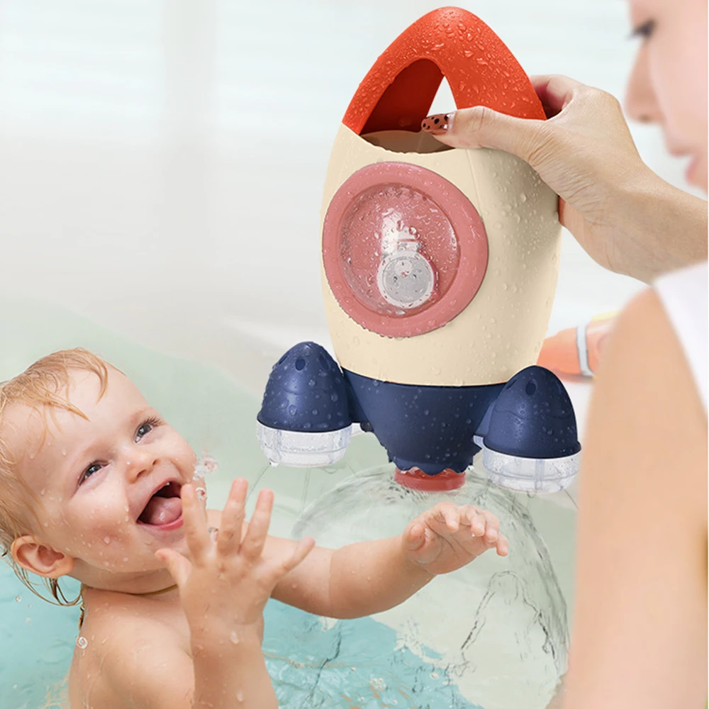 New Baby Spin Water Spray Rocket Bath Toys for Children Toddlers Shower Game Bathroom Sprinkler Baby Bath Toy for Kids Gifts
New Baby Spin Water Spray Rocket Bath Toys for Children Toddlers Shower Game Bathroom Sprinkler Baby Bath Toy for Kids Gifts