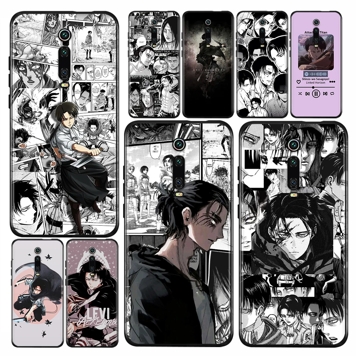 

Anime Attack On Titan Silicone Cover For Xiaomi Redmi K40 Gaming K30i K30T K30S K30 Ultra K20 10X Pro 5G Black Phone Case