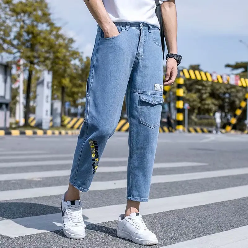 Autumn Men's Jeans Solid color Loose Classic Casual Jeans Men Slim Fashion Beam foot Denim Trousers male
Autumn Men's Jeans Solid color Loose Classic Casual Jeans Men Slim Fashion Beam foot Denim Trousers male