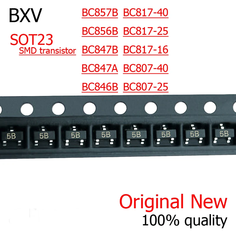 ТРАНЗИСТОР BC807-25 BC807-40 BC817-25 BC846B BC847B BC847C BC848B BC856B BC857B SOT23 SMD, 100 шт.
ТРАНЗИСТОР BC807-25 BC807-40 BC817-25 BC846B BC847B BC847C BC848B BC856B BC857B SOT23 SMD, 100 шт.