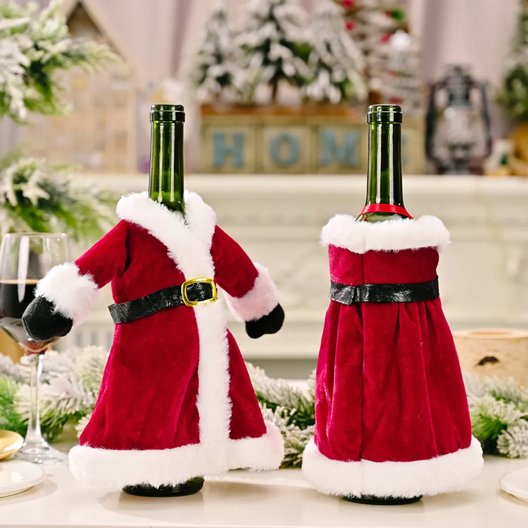 Christmas Dress Up Wine Bottle Cover Decor Skirt Creative Wine Bag New Year Xmas Wine Bottle Cover Bags Navidad Dinner Party
Christmas Dress Up Wine Bottle Cover Decor Skirt Creative Wine Bag New Year Xmas Wine Bottle Cover Bags Navidad Dinner Party