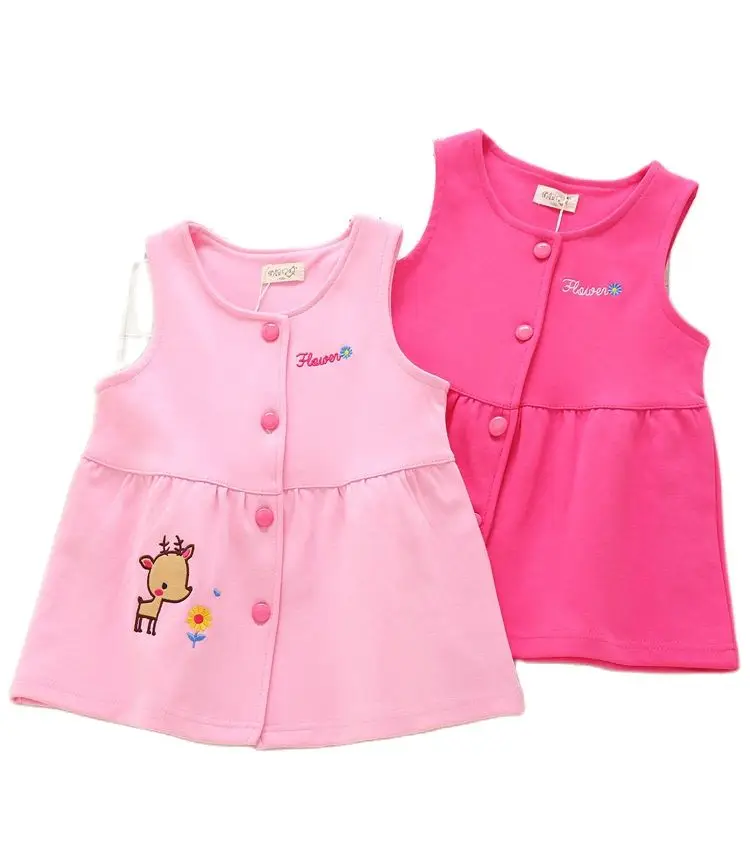 VIDMID Children's sleeveless Vest kida cartoon embroidered deer hoodless vest girl cotton Vest coat P5511
VIDMID Children's sleeveless Vest kida cartoon embroidered deer hoodless vest girl cotton Vest coat P5511