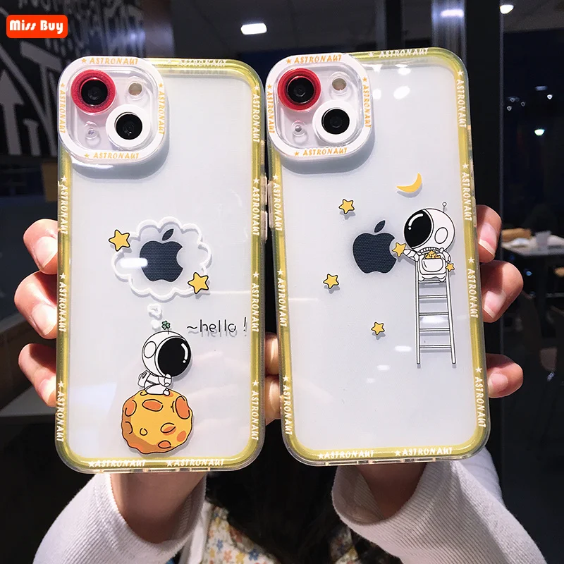 Transparent Clear Space astronaut Phone Cases for iPhone 13 12 11 Pro Max 13 Mini X XS Max XR 7 8 Plus SE 2020 Cover Shockproof
Transparent Clear Space astronaut Phone Cases for iPhone 13 12 11 Pro Max 13 Mini X XS Max XR 7 8 Plus SE 2020 Cover Shockproof