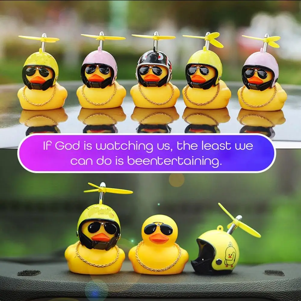 Car Duck With Broken Wind Helmet Small Yellow Duck Car Decoration Accessories Wind-breaking Wave-breaking Duck Cycling Decor
Car Duck With Broken Wind Helmet Small Yellow Duck Car Decoration Accessories Wind-breaking Wave-breaking Duck Cycling Decor