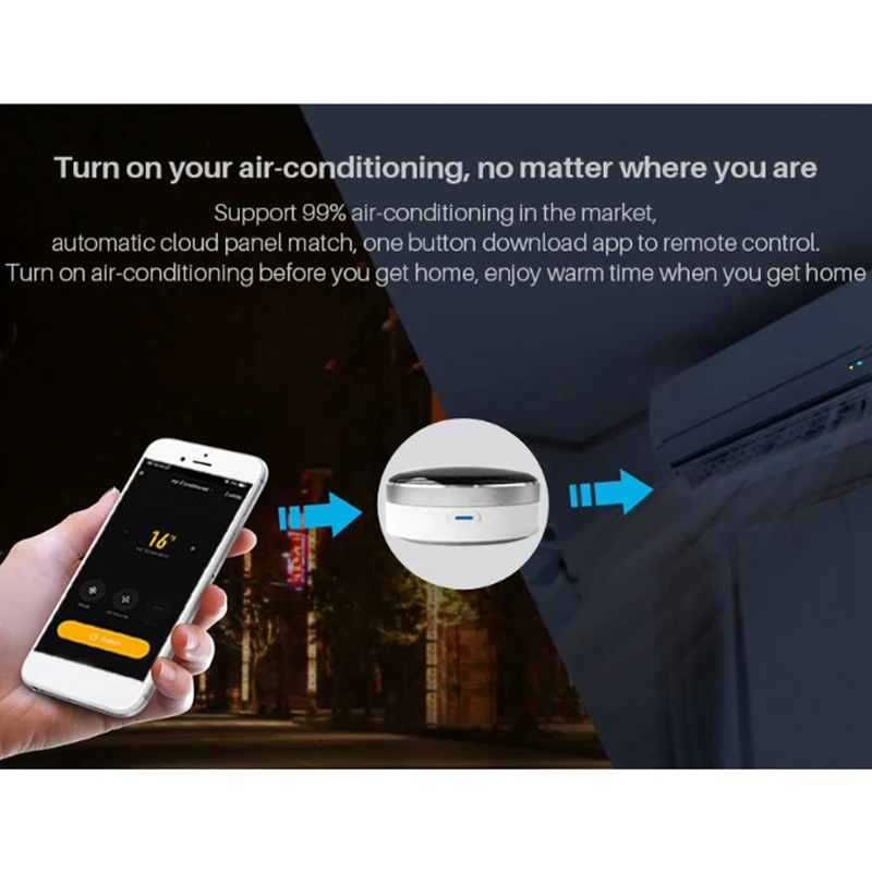 Universal IR Remote Control Smart WiFi Infrared Tuya App Works with Google Assistant Alexa Siri Home Control Hub
Universal IR Remote Control Smart WiFi Infrared Tuya App Works with Google Assistant Alexa Siri Home Control Hub
