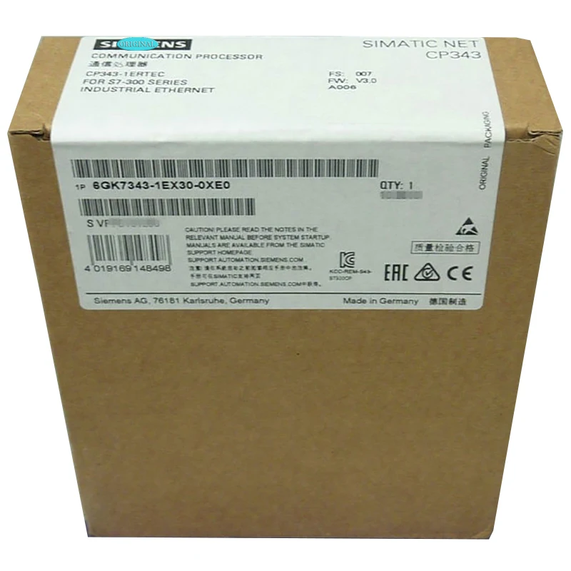 New Original In BOX 6GK7 343-1EX30-0XE0 6GK7 343 1EX30 0XE0 {Warehouse stock} 1 Year Warranty Shipment within 24 hours
New Original In BOX 6GK7 343-1EX30-0XE0 6GK7 343 1EX30 0XE0 {Warehouse stock} 1 Year Warranty Shipment within 24 hours