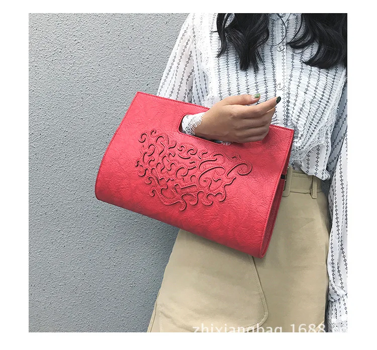 Bags 2021 New PU Leather Female Bag Hollow Female Bag Dinner Bag Large-capacity Personalized Clutch Bag Shoulder Messenger Bag
Bags 2021 New PU Leather Female Bag Hollow Female Bag Dinner Bag Large-capacity Personalized Clutch Bag Shoulder Messenger Bag