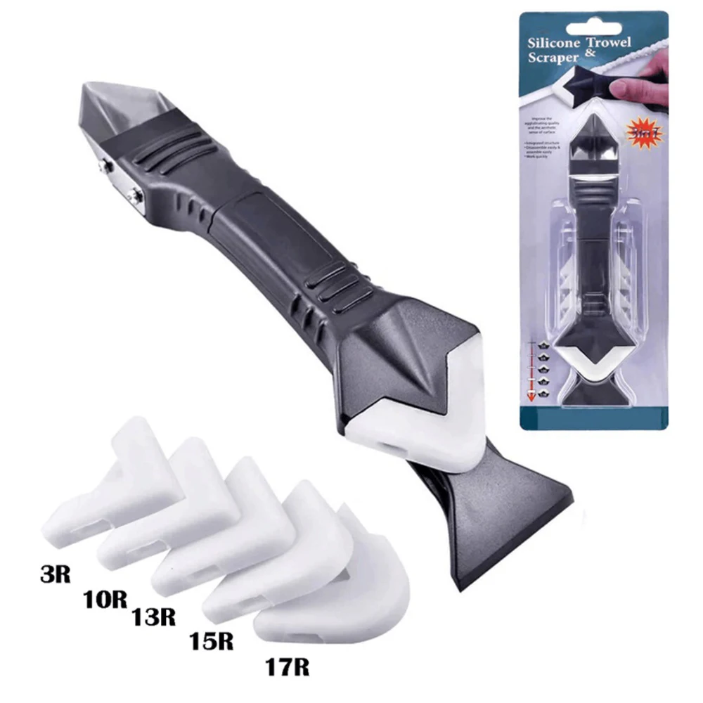 3In1 Rubber Scraper Glass Silicone Sealant Remover Set Caulk Finisher Sealant Smooth Scraper Grout Kit joint silicone Hand Tool
3In1 Rubber Scraper Glass Silicone Sealant Remover Set Caulk Finisher Sealant Smooth Scraper Grout Kit joint silicone Hand Tool