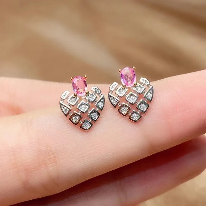 Cute Pink Sapphire Stud Earrings for Girl 3mm Natural Pink Sapphire Silver Earrings 925 Silver Sapphire Jewelry
Cute Pink Sapphire Stud Earrings for Girl 3mm Natural Pink Sapphire Silver Earrings 925 Silver Sapphire Jewelry