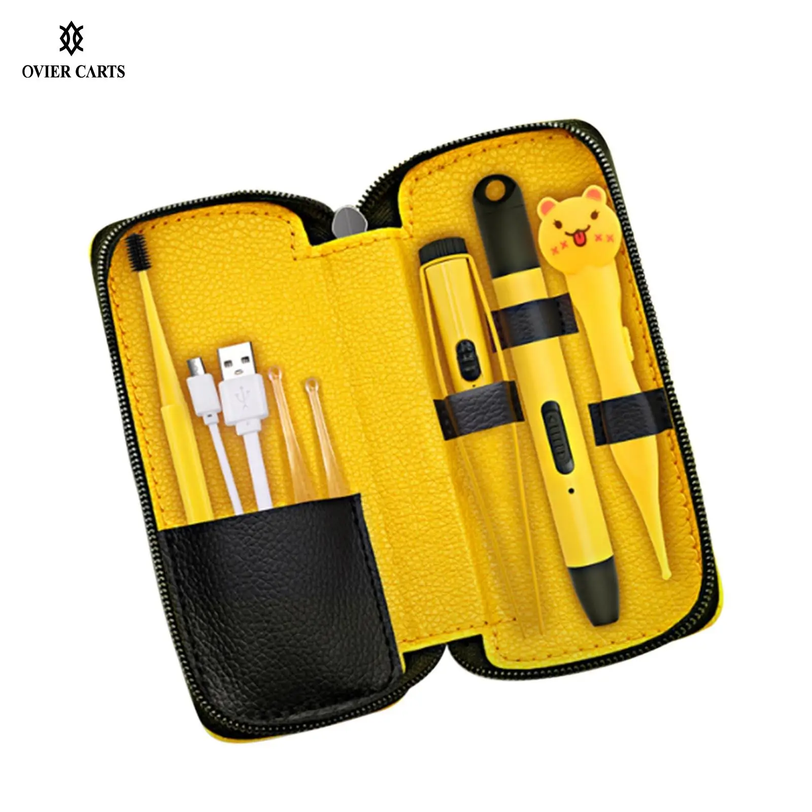 Ear Wax Removal Tools Earpicks Ear Cleaning Tool & Case LED Light Flashlight Earpick Ear Spoon Tweezers Ear Cleaner for Ear Care
Ear Wax Removal Tools Earpicks Ear Cleaning Tool & Case LED Light Flashlight Earpick Ear Spoon Tweezers Ear Cleaner for Ear Care