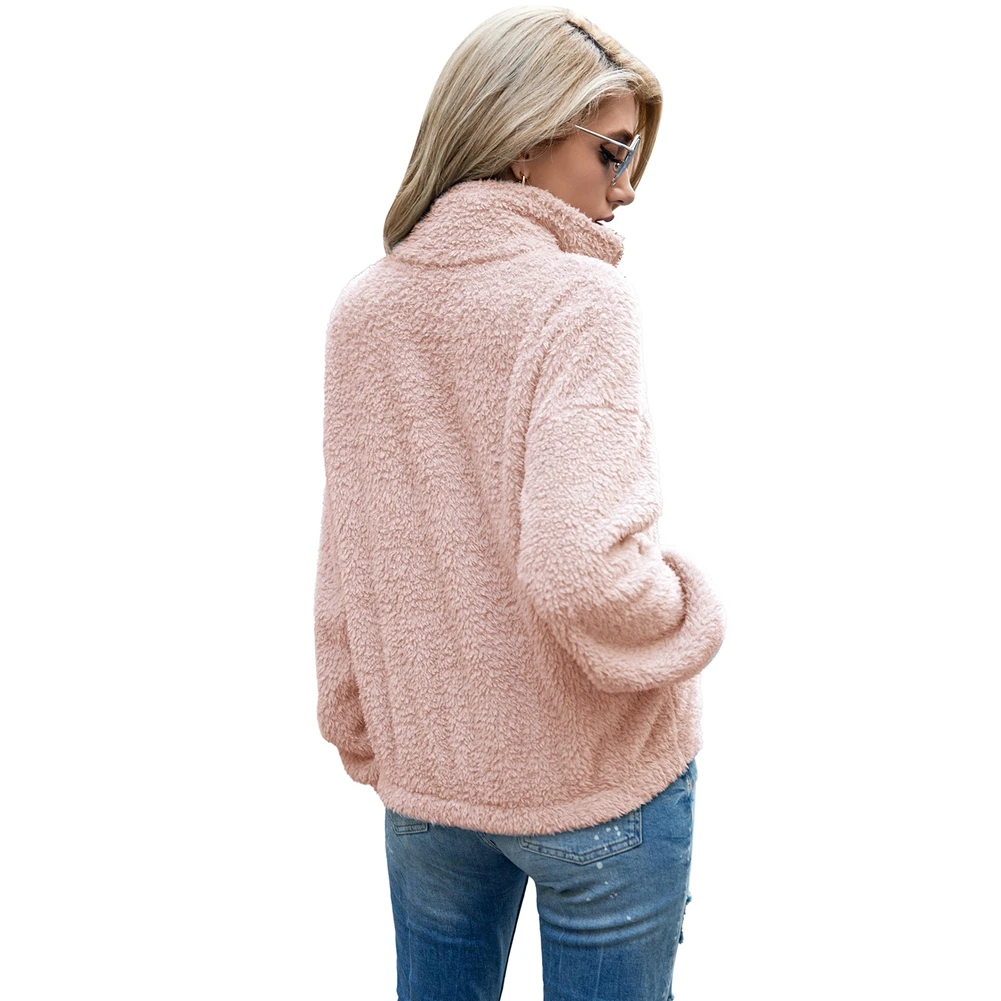 2020 Women's Autumn Winter Double-faced Fleece Cropped Short Top Plush Long Sleeve Stand Neck Cardigan Coat Zipper Pocket
2020 Women's Autumn Winter Double-faced Fleece Cropped Short Top Plush Long Sleeve Stand Neck Cardigan Coat Zipper Pocket
