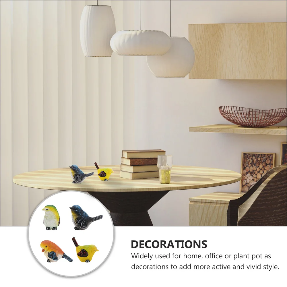 4PCS Mini Birds Decors Bonsai Gardening Birds Desktop Resin Bird Crafts Decors
4PCS Mini Birds Decors Bonsai Gardening Birds Desktop Resin Bird Crafts Decors