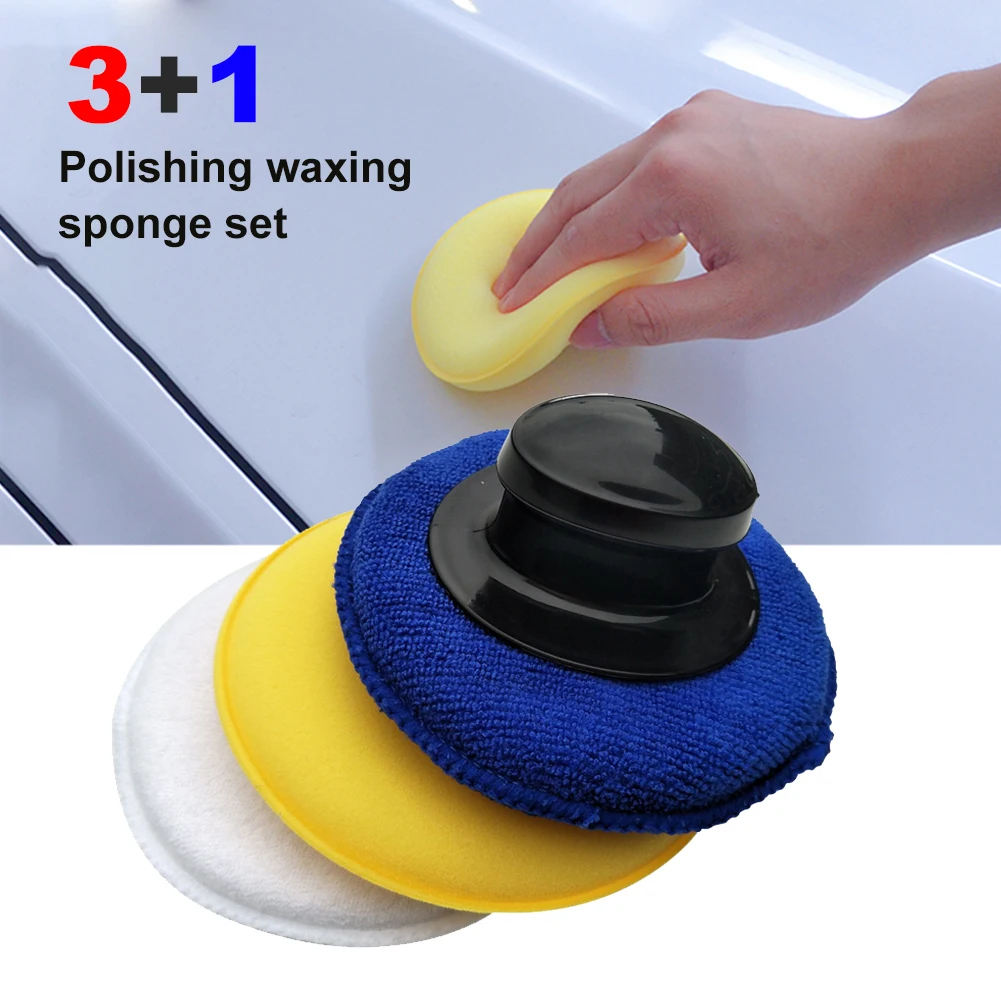 Polishing Waxing Sponge Set Microfiber Anti-Scratch Car Care Cleaning Polishing Sponge with Handle Waxing Pad Auto Accessories
Polishing Waxing Sponge Set Microfiber Anti-Scratch Car Care Cleaning Polishing Sponge with Handle Waxing Pad Auto Accessories