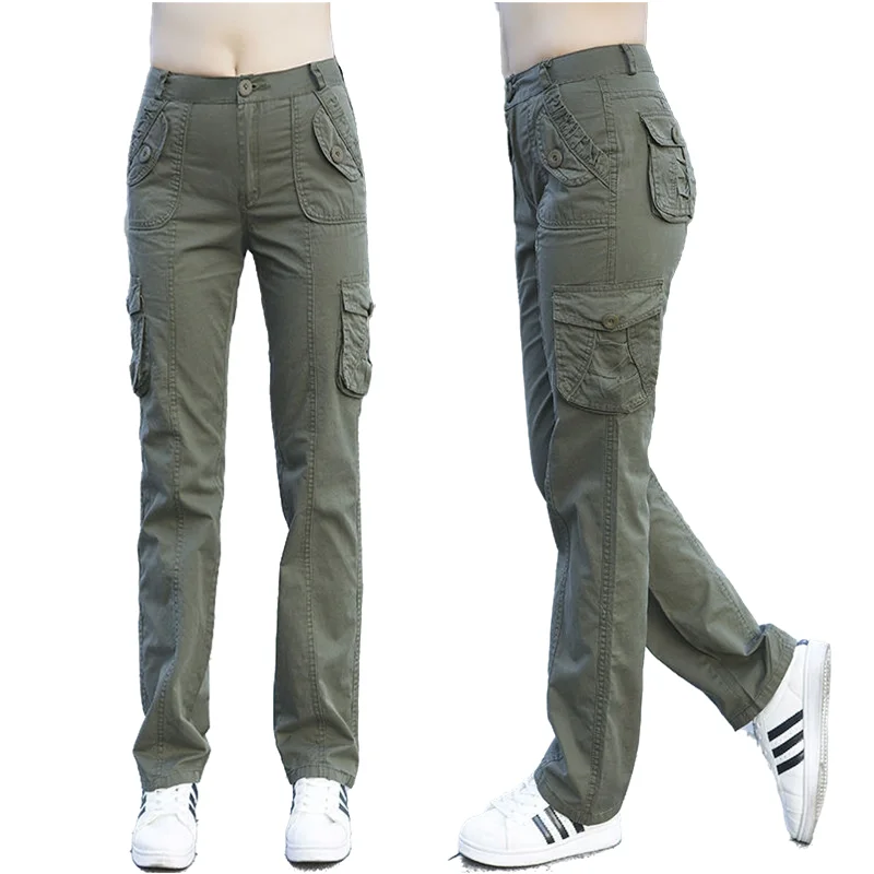 Женские брюки-карго, хлопковые, армейские, зеленые, с большим карманом, прямые, повседневные, свободные, брюки для женщин, лето
Женские брюки-карго, хлопковые, армейские, зеленые, с большим карманом, прямые, повседневные, свободные, брюки для женщин, лето