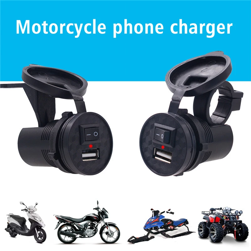 12V/24V USB Motorcycle Waterproof Switch Motorbike Phone Charger Socket Plug Dustproof Led Indicator Moto Adapter
12V/24V USB Motorcycle Waterproof Switch Motorbike Phone Charger Socket Plug Dustproof Led Indicator Moto Adapter