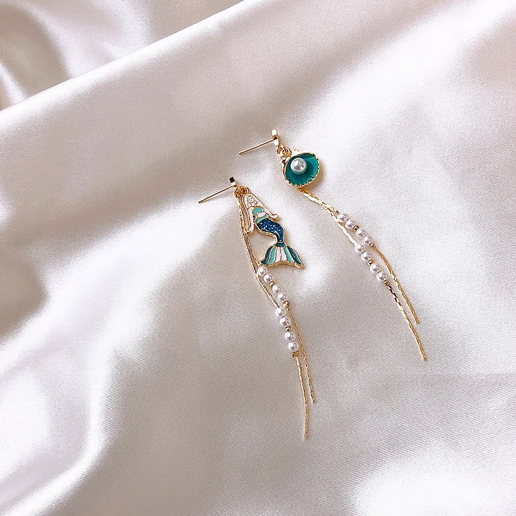Women's Fashion Pearl Shell Earrings Fringe Drop Ocean Style Earring For Women Casual Party Eardrop 2020 
Women's Fashion Pearl Shell Earrings Fringe Drop Ocean Style Earring For Women Casual Party Eardrop 2020