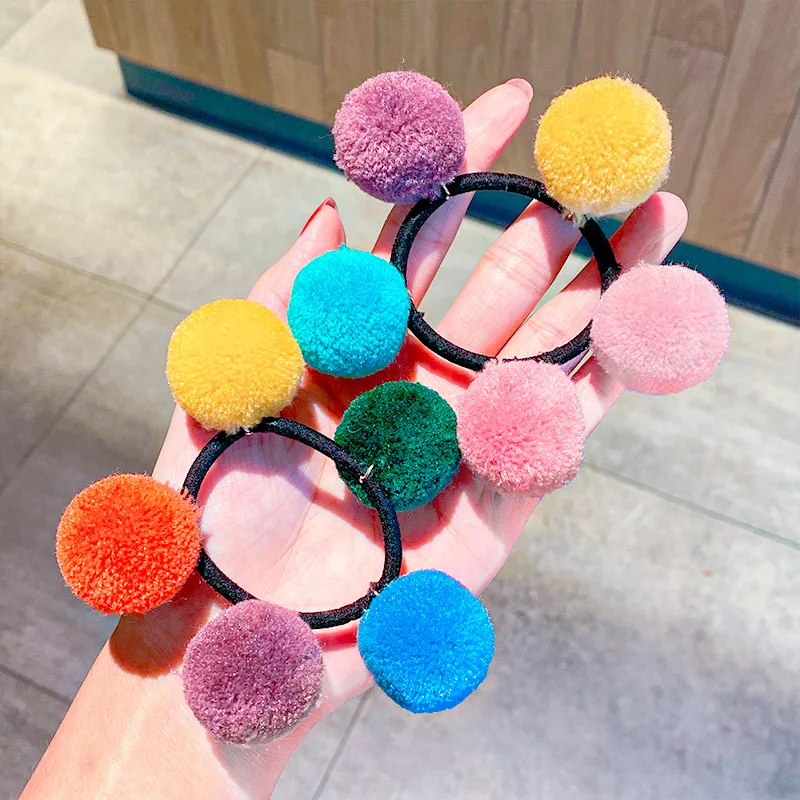 Oaoleer Rainbow Pompom Elastic Hair Bands Cute Colorful Balls Hair Rope Tie Ponytail Holder For Women Girls Hair Accessories
Oaoleer Rainbow Pompom Elastic Hair Bands Cute Colorful Balls Hair Rope Tie Ponytail Holder For Women Girls Hair Accessories