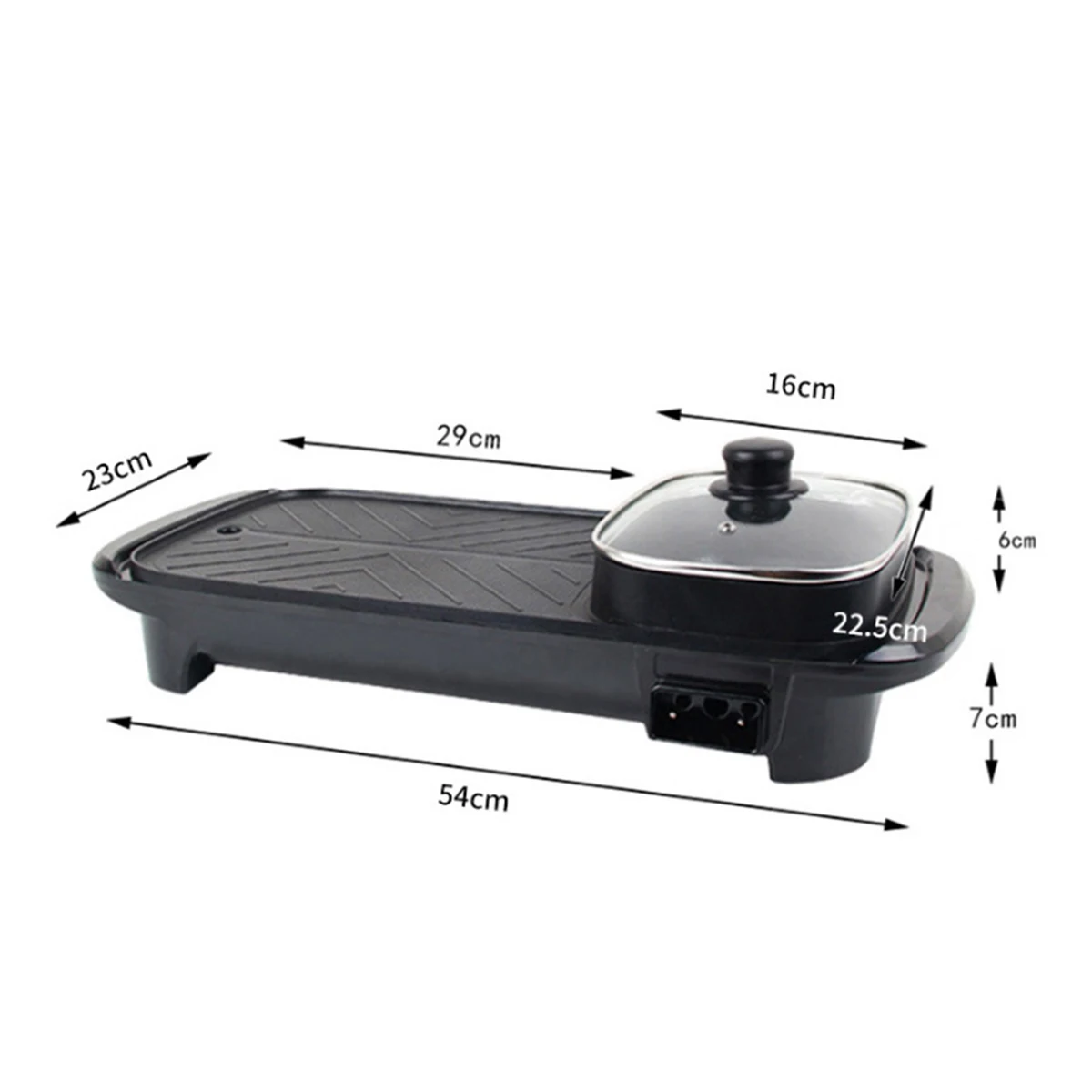2 in 1 Multifunction Cooker Shabu Pot Hot Pot Fryer Griddle Barbecue Grill Pan Non-Stick Smokeless Pans BBQ Meal Skillet
2 in 1 Multifunction Cooker Shabu Pot Hot Pot Fryer Griddle Barbecue Grill Pan Non-Stick Smokeless Pans BBQ Meal Skillet