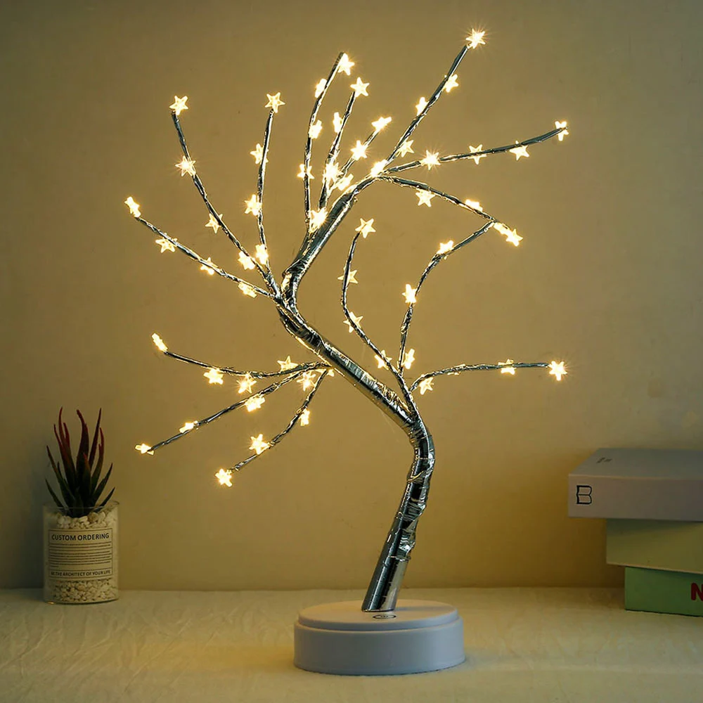 LED Tabletop Bonsai Tree Light Touch Switch DIY Artificial Light Tree Lamp Decoration Festival Holiday Battery/USB Operated D30
LED Tabletop Bonsai Tree Light Touch Switch DIY Artificial Light Tree Lamp Decoration Festival Holiday Battery/USB Operated D30
