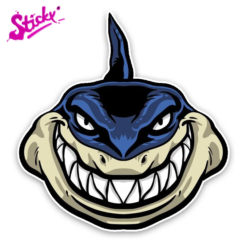 STICKY Smile Shark Cartoon Car Sticker Decal Decor Motorcycle Off-road Laptop Trunk Guitar PVC Vinyl Stickers
STICKY Smile Shark Cartoon Car Sticker Decal Decor Motorcycle Off-road Laptop Trunk Guitar PVC Vinyl Stickers