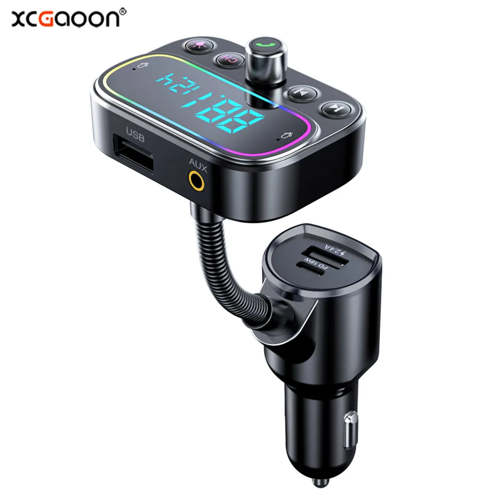 Handsfree Car Kit Bluetooth-compatible V5.0 Wireless FM Transmitter Car USB MP3 Player Type-C PD Quick Charge + Dual USB 
Handsfree Car Kit Bluetooth-compatible V5.0 Wireless FM Transmitter Car USB MP3 Player Type-C PD Quick Charge + Dual USB