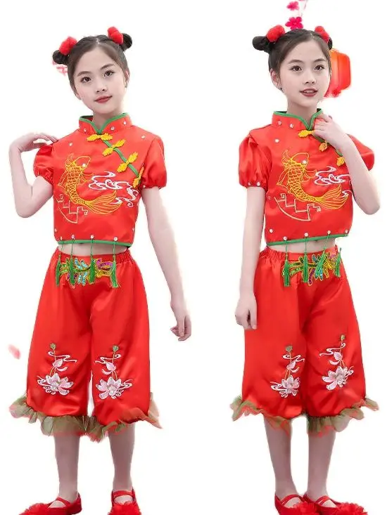 Hip Hop Jazz Costumes for Girl Stage Costume Chinese Folk Dance Clothes Festive National Dance Clothing
Hip Hop Jazz Costumes for Girl Stage Costume Chinese Folk Dance Clothes Festive National Dance Clothing