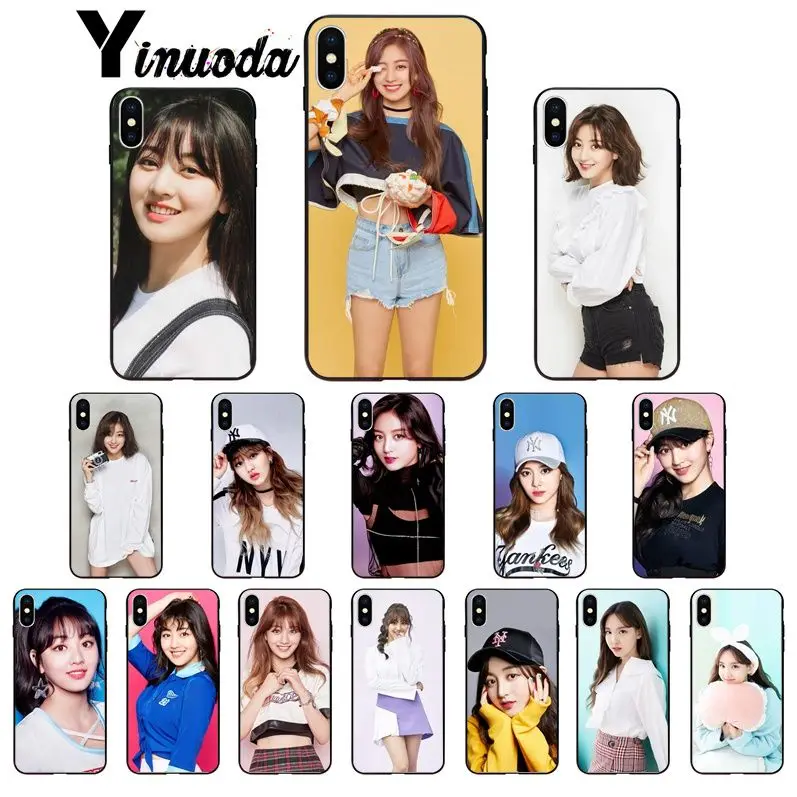 Yinuoda Корейский kpop twice Jihyo TPU Мягкий силиконовый чехол для телефона Apple iPhone 8 7 6 6S Plus X