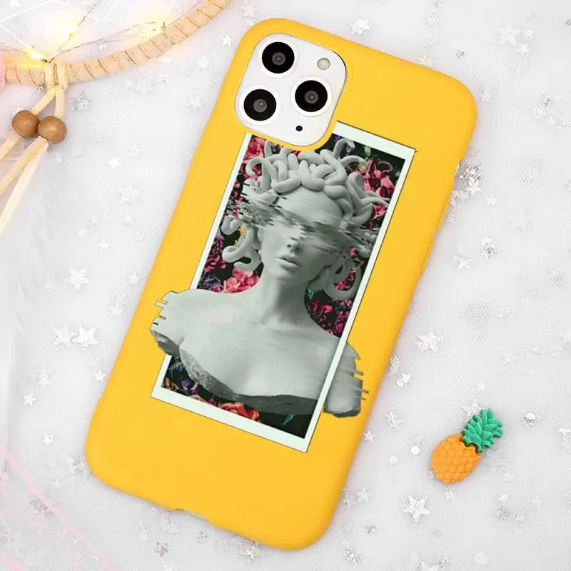 Fashion Art Medusa David Phone Case Candy Color Yellow for iPhone 11 12 pro XS MAX 8 7 6 6S Plus X 5S SE 2020 XR
Fashion Art Medusa David Phone Case Candy Color Yellow for iPhone 11 12 pro XS MAX 8 7 6 6S Plus X 5S SE 2020 XR