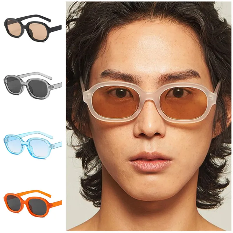 

Women & Men Sunglasses Retro Concave Design Sun Glasses Goggles Anti-UV Spectacles Oval Frame Eyeglasses A++