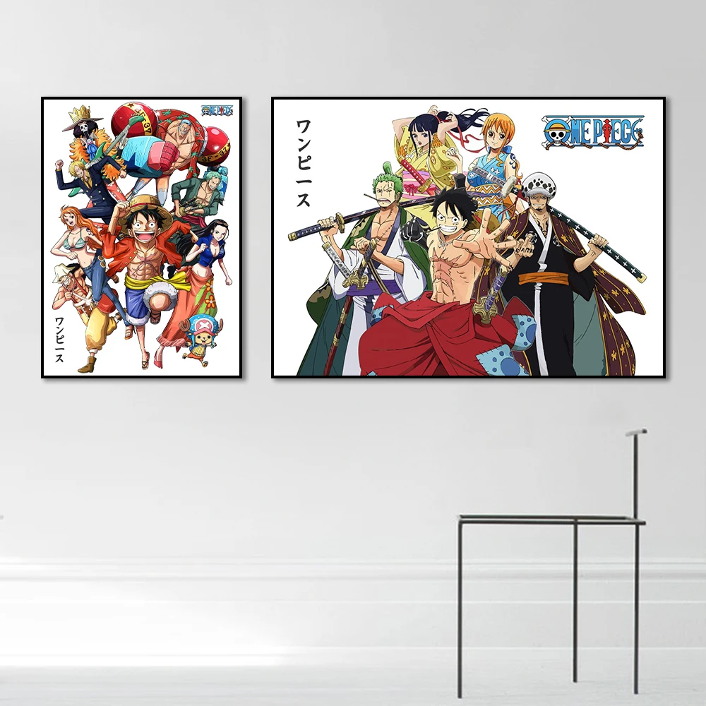 One Piece Classic Anime Canvas Painting Luffy Ace Zoro Sanji Fashion Poster And Print Wall Art Mural Kids Room Home Decoration
One Piece Classic Anime Canvas Painting Luffy Ace Zoro Sanji Fashion Poster And Print Wall Art Mural Kids Room Home Decoration