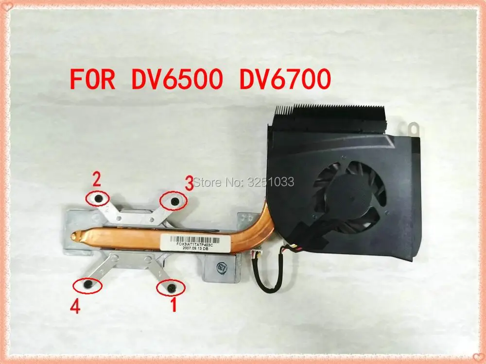451860-001 for HP pavilion DV6000 DV6500 DV6700 series laptop cooling fan with heatsink 451860-001
451860-001 for HP pavilion DV6000 DV6500 DV6700 series laptop cooling fan with heatsink 451860-001